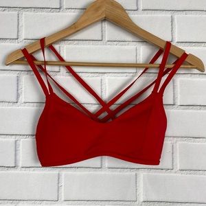 Athleta south swell bikini top size small